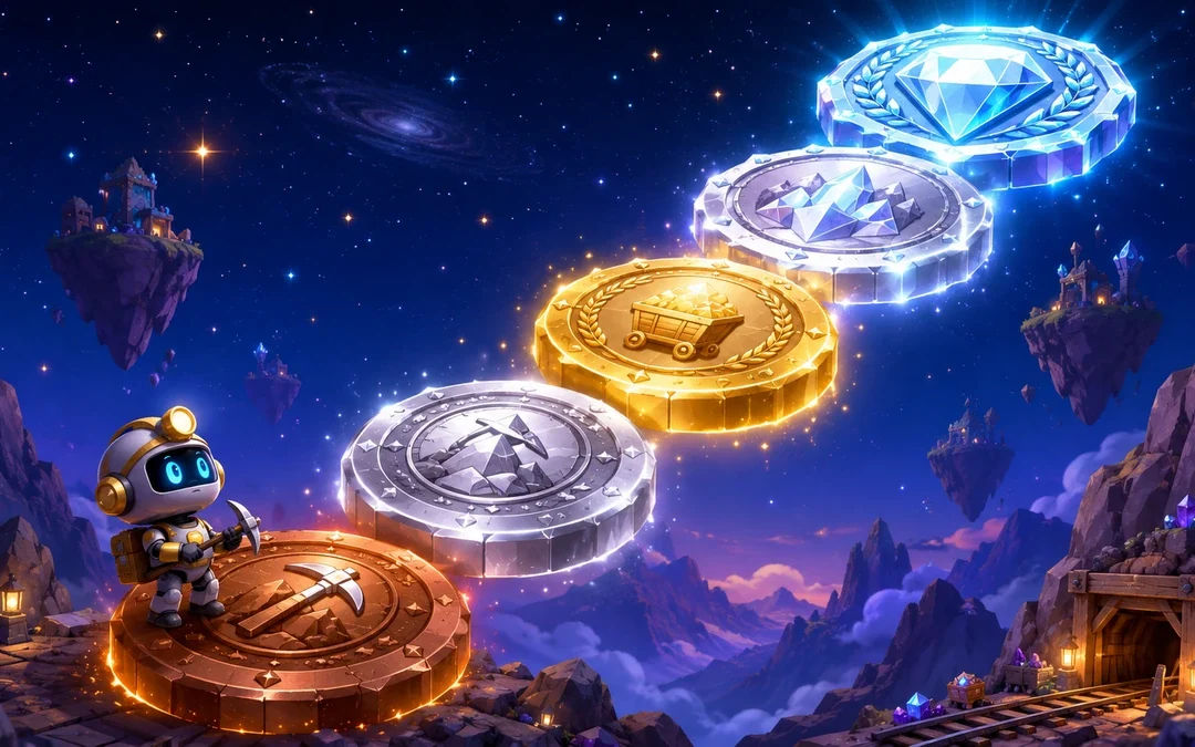 RollerCoin ligy jak fungují – Bronze až Diamond